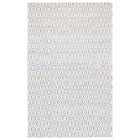 Safavieh 4 x 6 ft. Marbella Contemporary Hand Woven Rectangle Rug Blue & Ivory MRB325N-4
